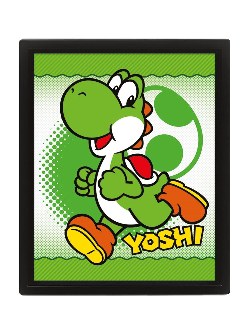 Pyramid International Mario Yoshi framed print 29cm, imported from the UK
