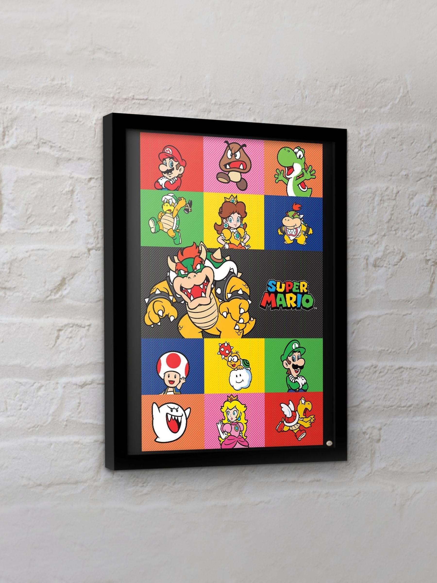 Pyramid International Super Mario framed collector print, imported from the UK