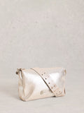 White Stuff Tiggy cross-body bag silver metallic (British brand)