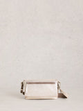 White Stuff Tiggy cross-body bag silver metallic (British brand)