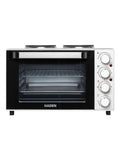 Haden white mini 25L oven with two hotplates - British product