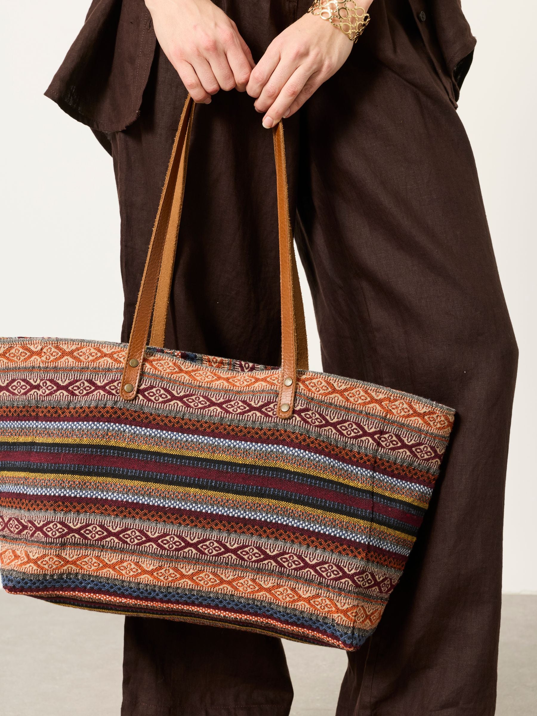 FatFace Evalie multi woven tote bag (British brand)