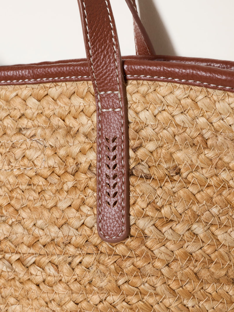 FatFace natural raffia shopper bag 20x35cm - British product