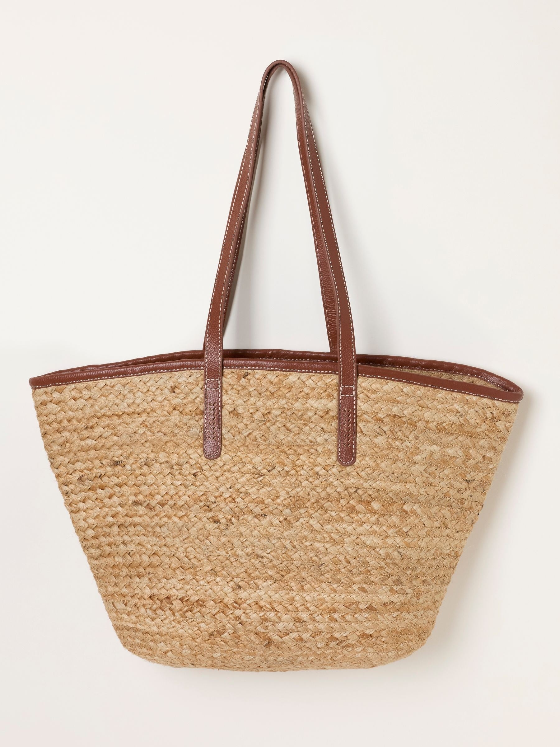 FatFace Natural Raffia Tote Bag 30x55cm (British brand)