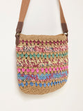 FatFace multi raffia woven crossbody bag (British brand)