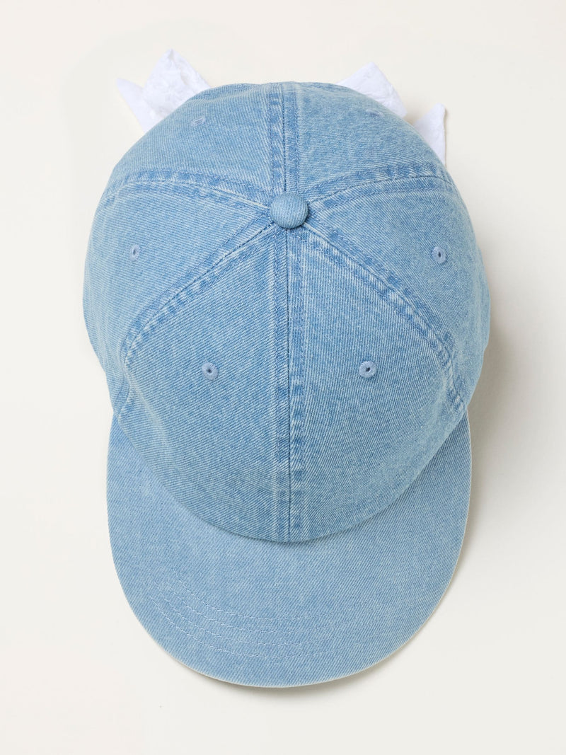 FatFace Denim Bow Tie Cap, UK version