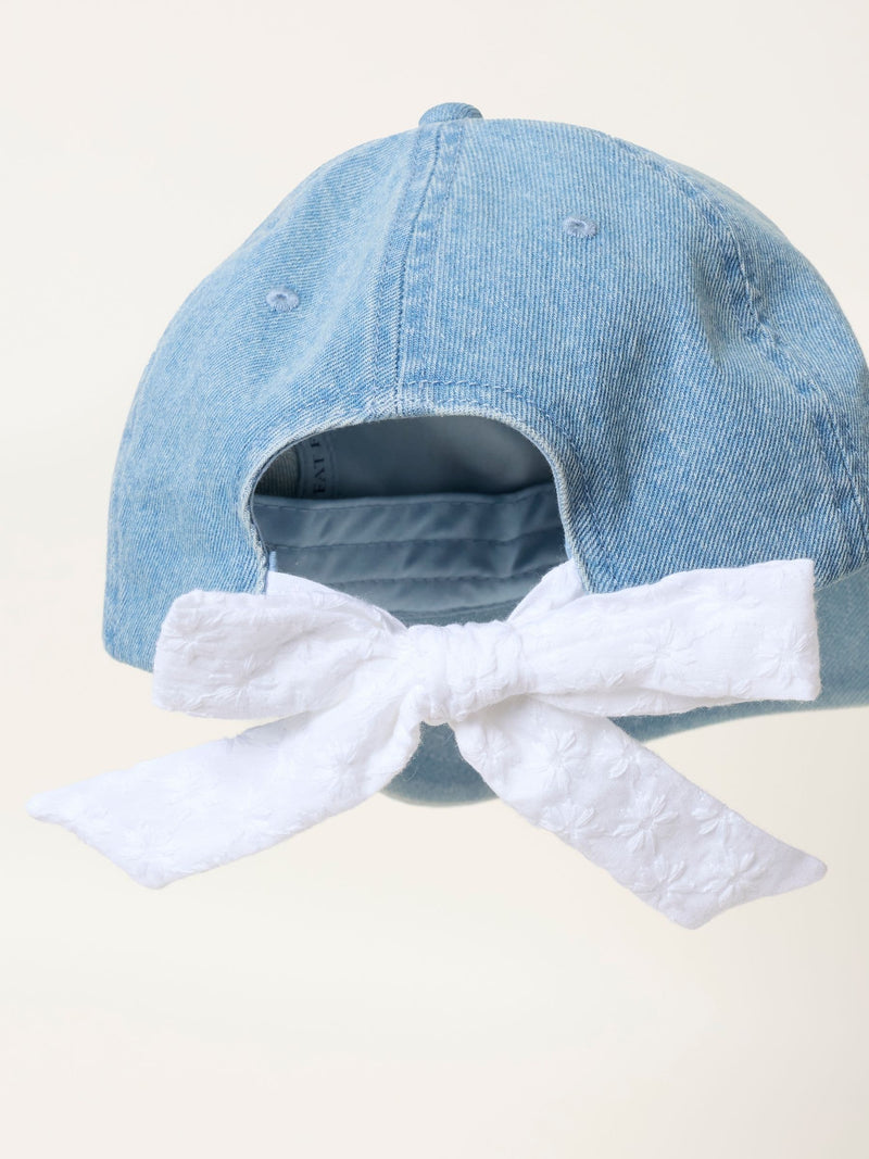 FatFace Denim Bow Tie Cap, UK version