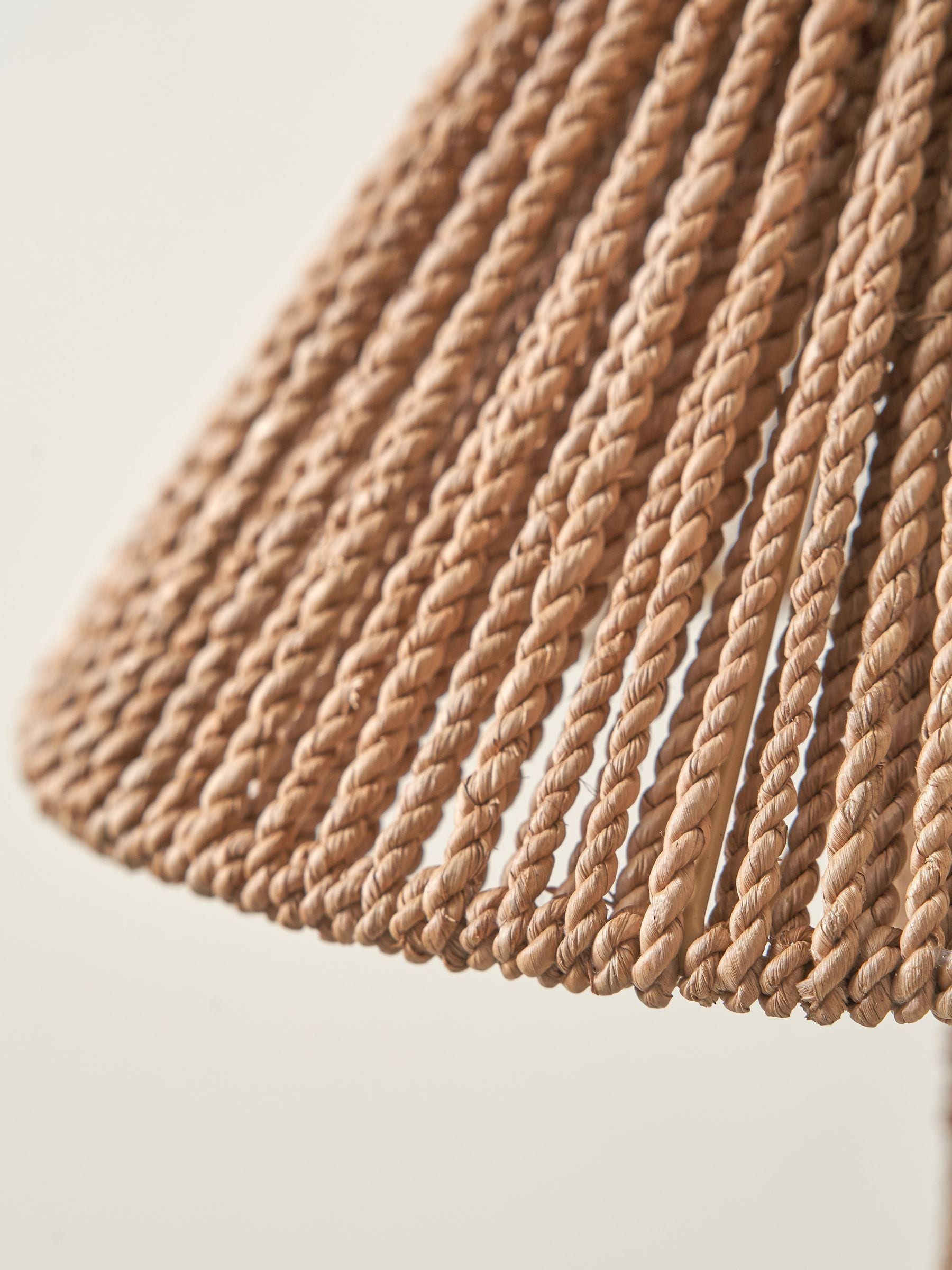 Pacific Natural Leif Jute Rope table lamp, imported from the UK