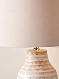 Table lamp Nya scratch effect ceramic 61cm, imported from the UK