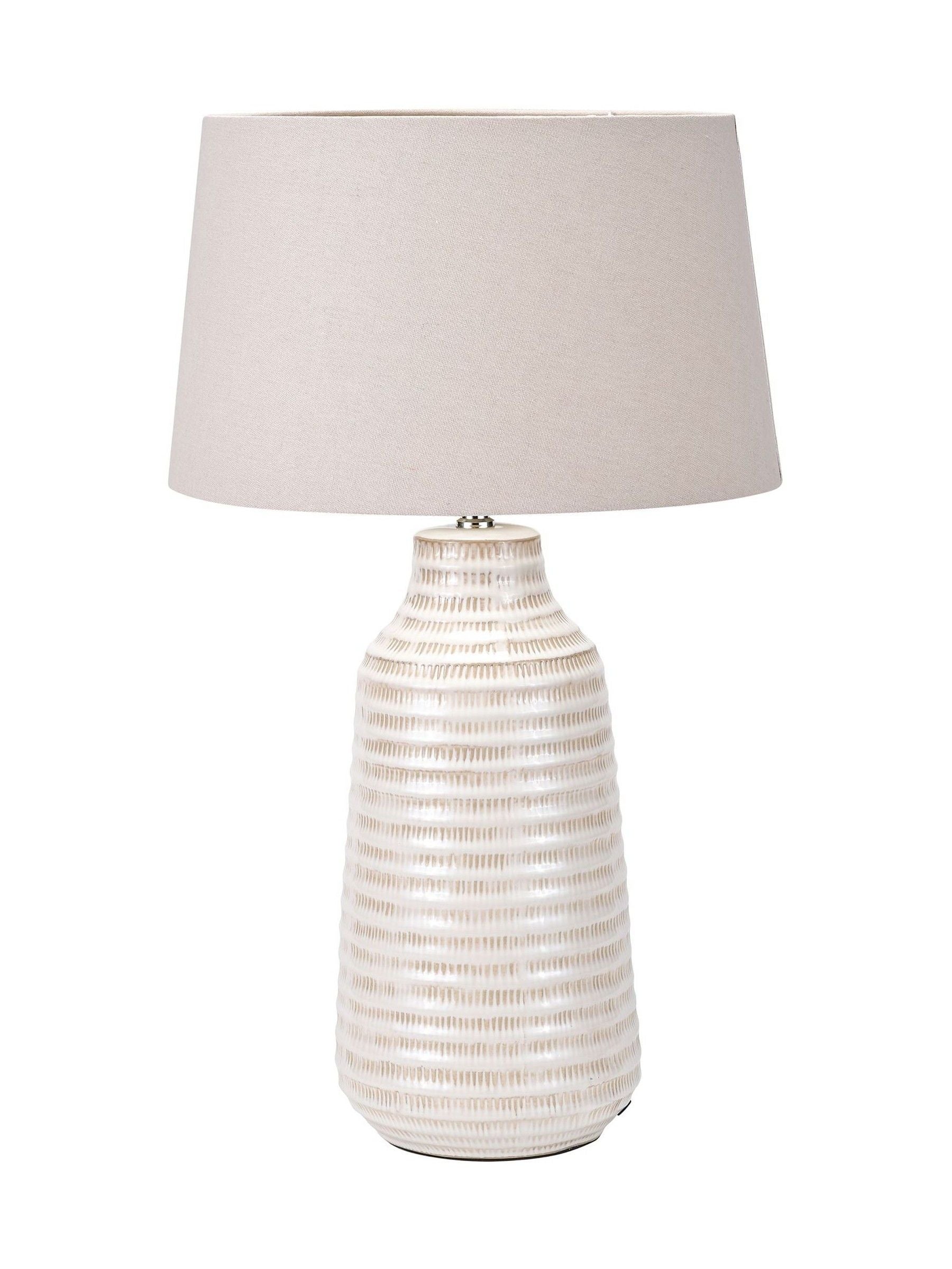 Table lamp Nya scratch effect ceramic 61cm, imported from the UK