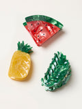 FatFace tropical claw clips 3 pack, imported from the UK