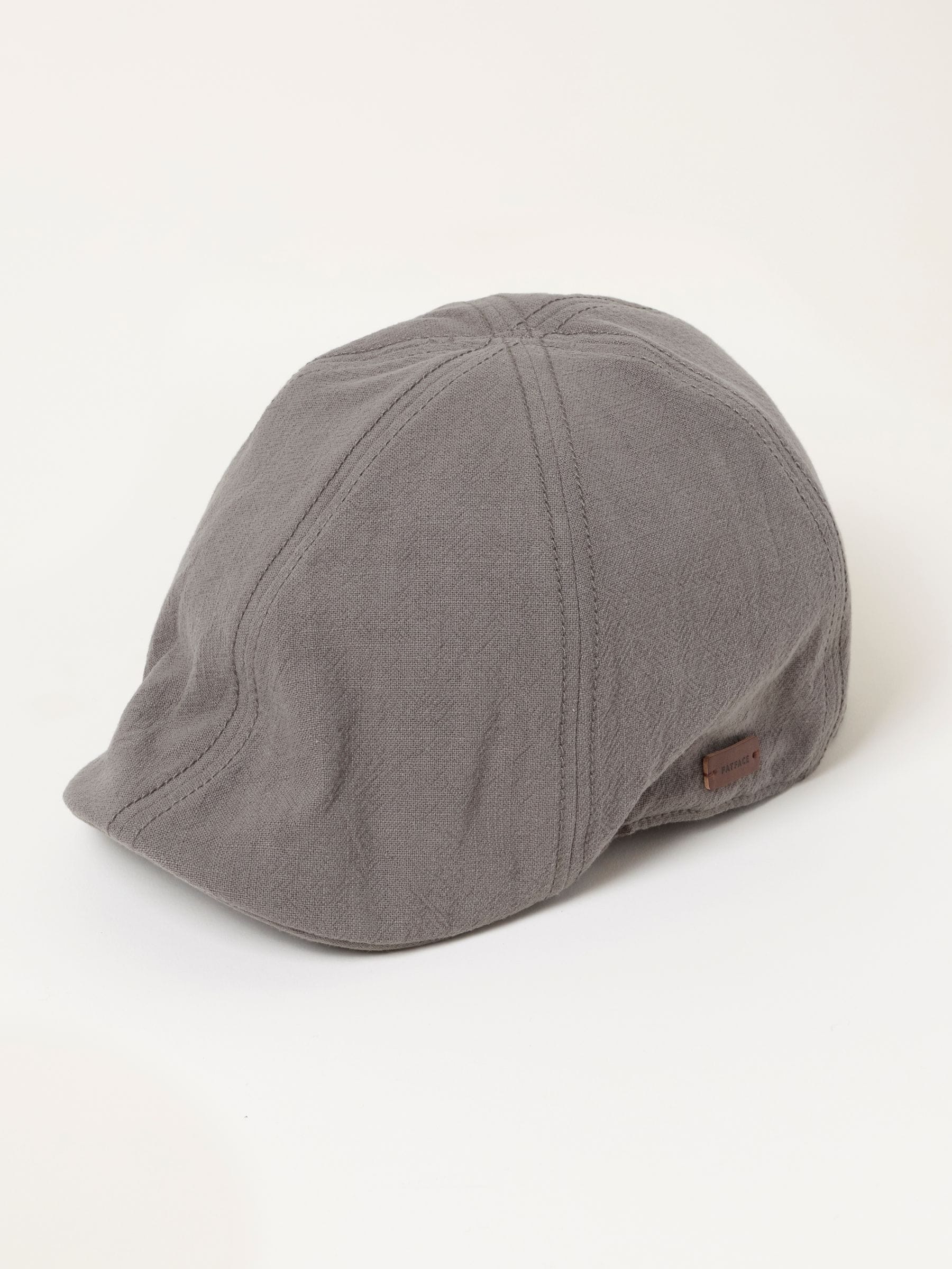 FatFace grey textured duckbill hat, imported from the UK