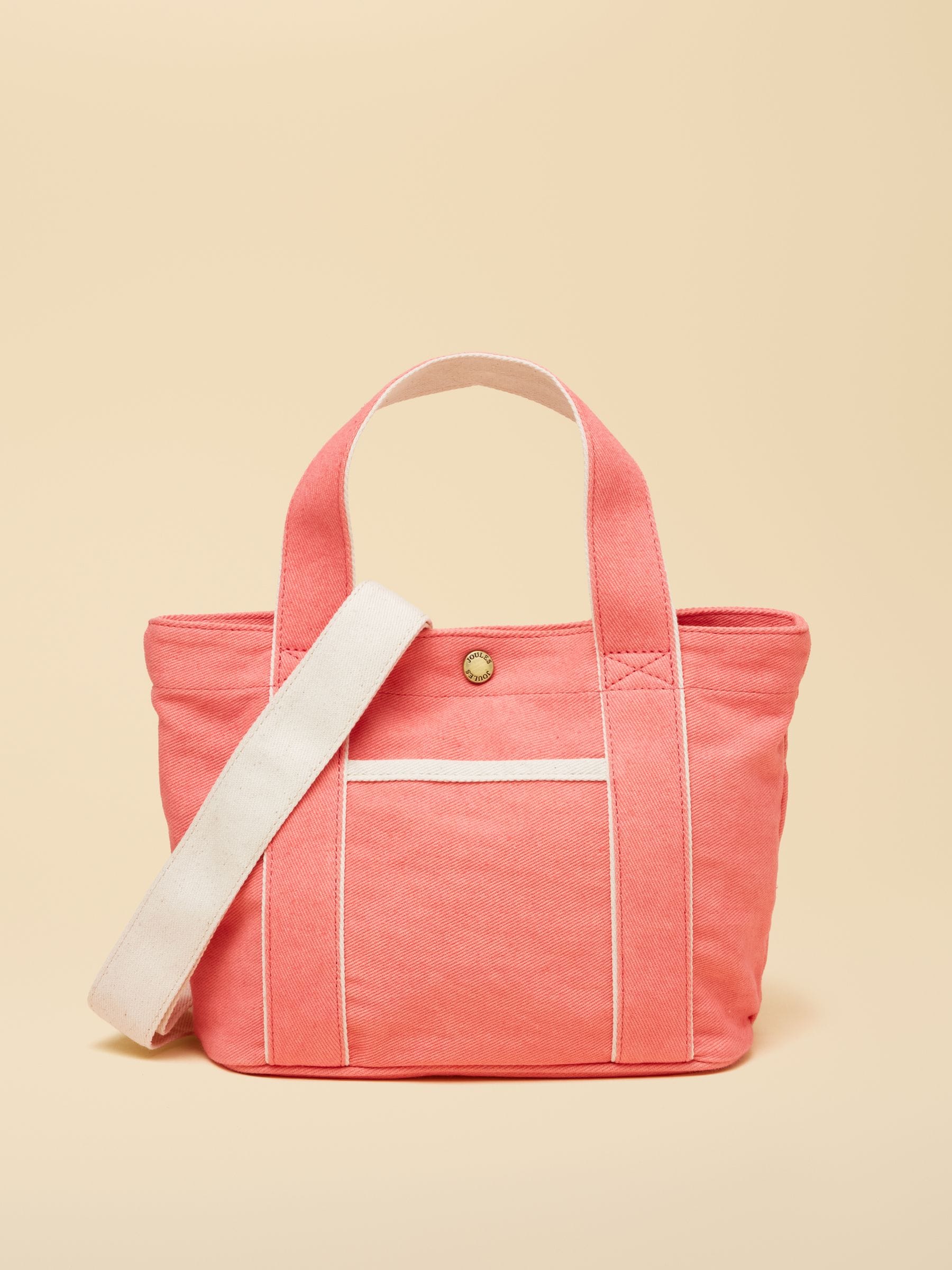 Joules blue mini crossbody cotton canvas tote bag - British product