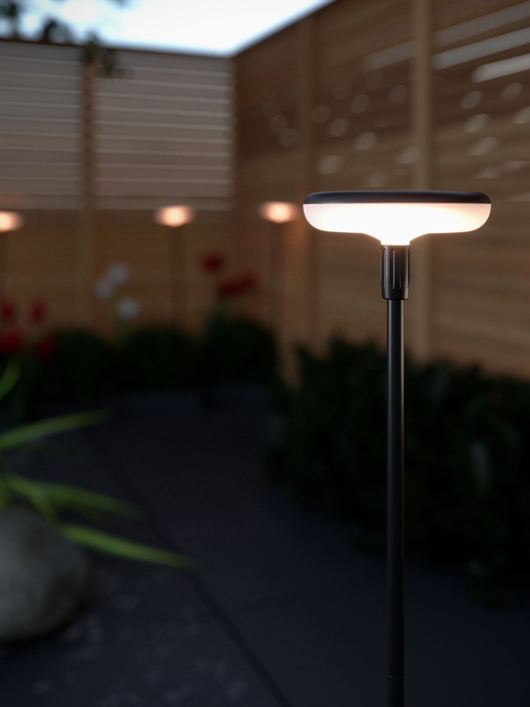 Solar Centre warm white solar garden light 39cm, imported from the UK