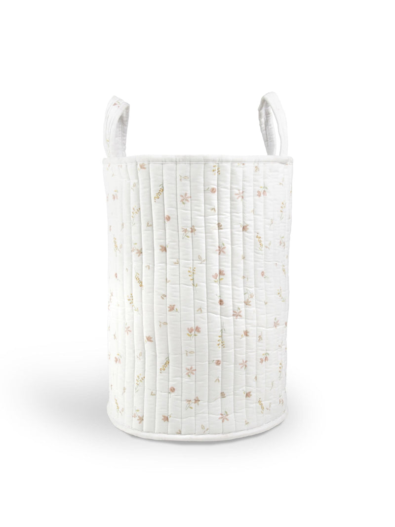 Cuddleco Meadow Large quilted storage basket for nursery - British product