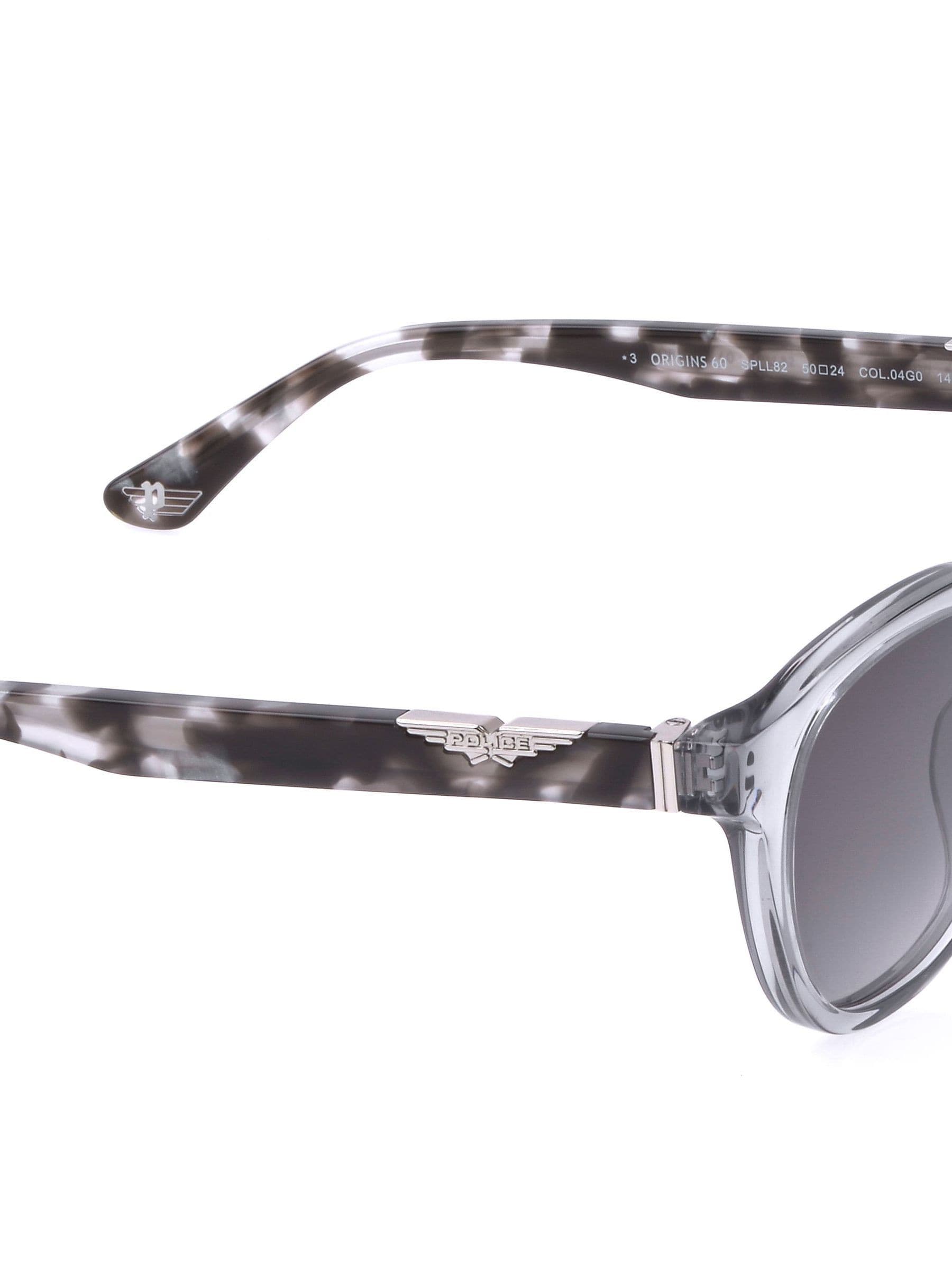 Police grey Italian designer sunglasses, UK version