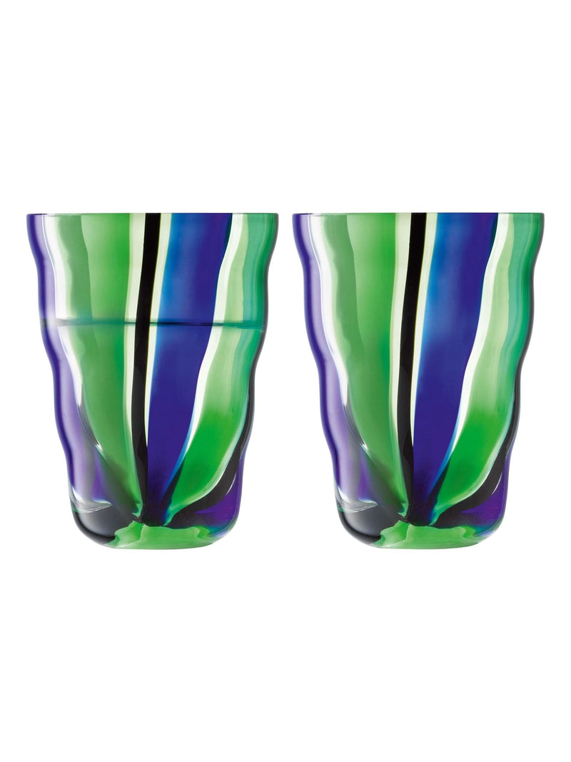 LSA International blue folk tumblers 280ml, imported from the UK