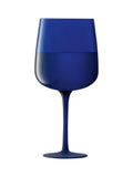 LSA International Set of 2 Cobalt Blue Arc Contrast Wine Spritz Glasses 330ml