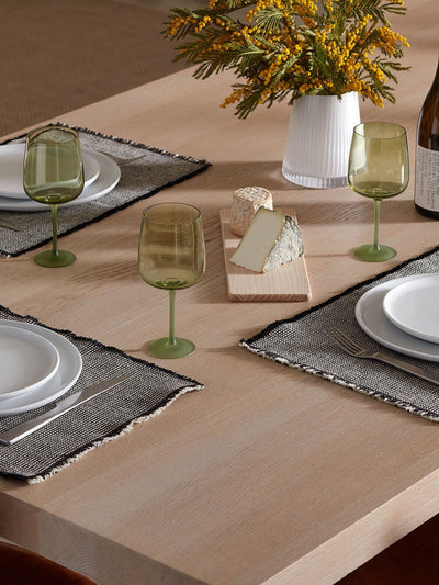 Next LSA International Moss Green Arc Contrast Wine Glasses Set of 2 330ml- Buy online at McGrocer