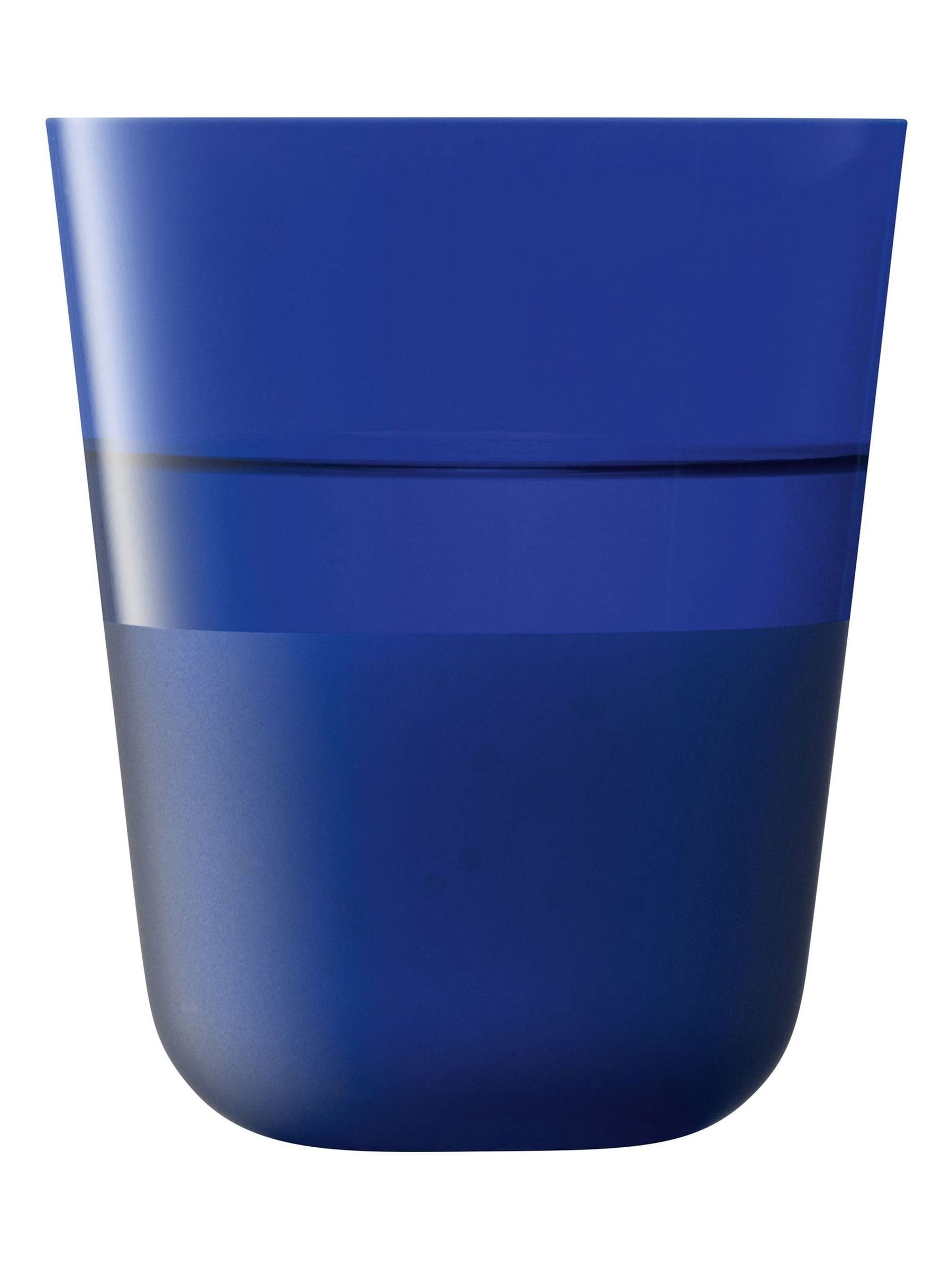 LSA International cobalt blue arc contrast tumblers set of 2 380ml, UK version