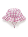 Purebaby pink broad brim swim hat (British brand)