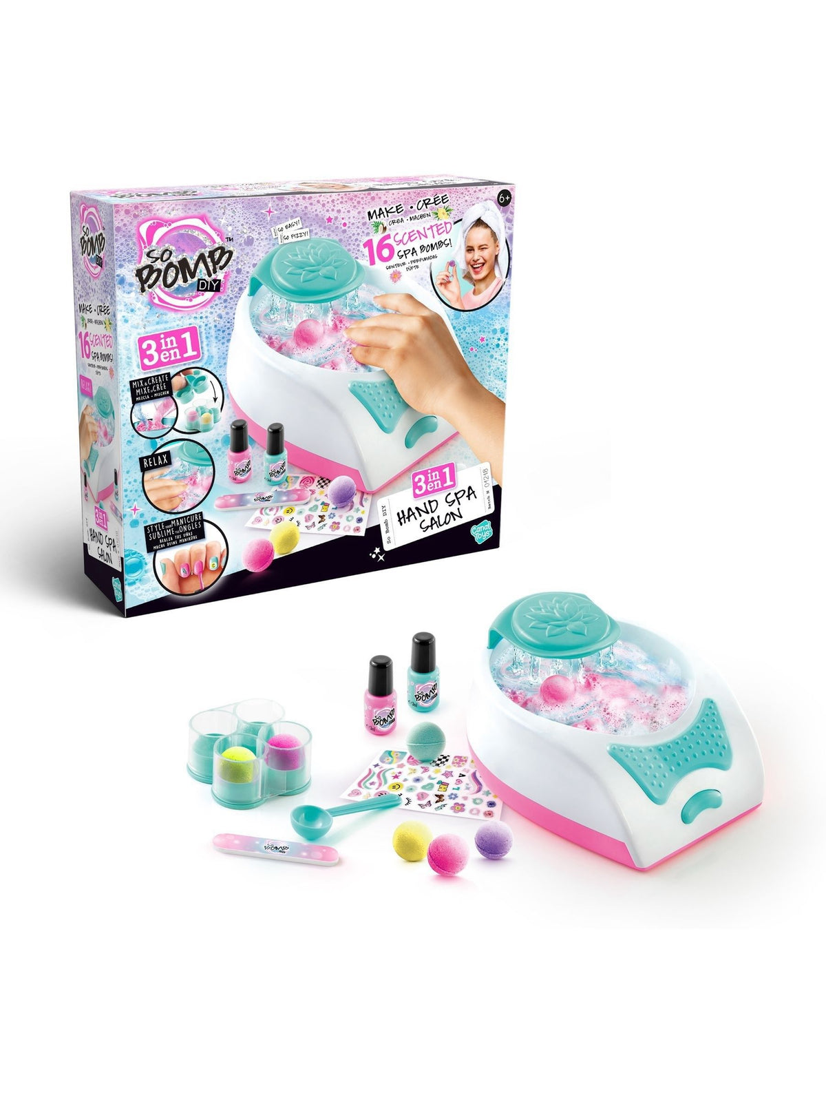 Canal Toys So Bomb DIY hand spa and nail salon kit, UK version