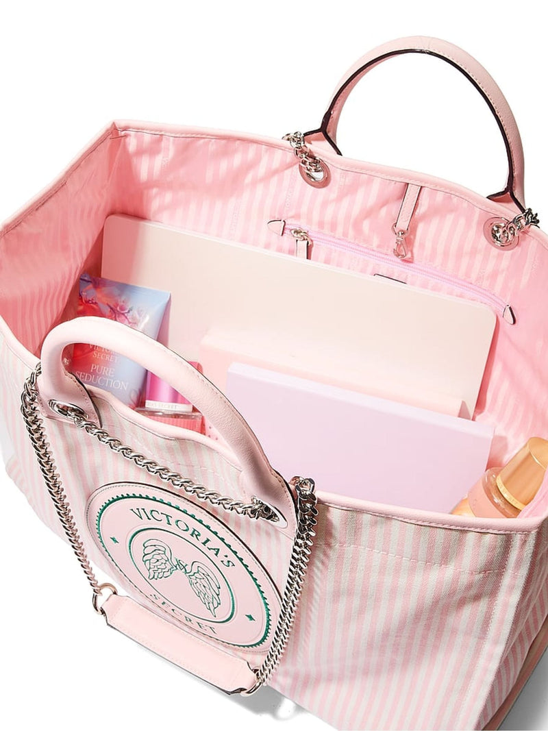 Victoria's Secret iconic stripe tote bag (British brand)