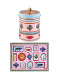 Eleanor Bowmer Multi Electric Coast Biscuit Tin And Worktop Saver