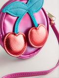 Pink cherry cross-body bag with 3D cherry detail, UK version
