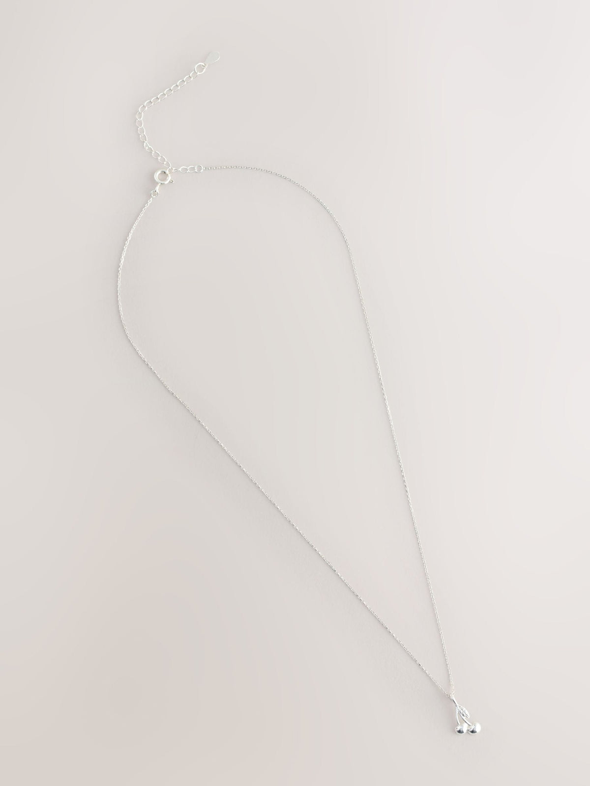 Sterling silver cherry necklace for children, UK version