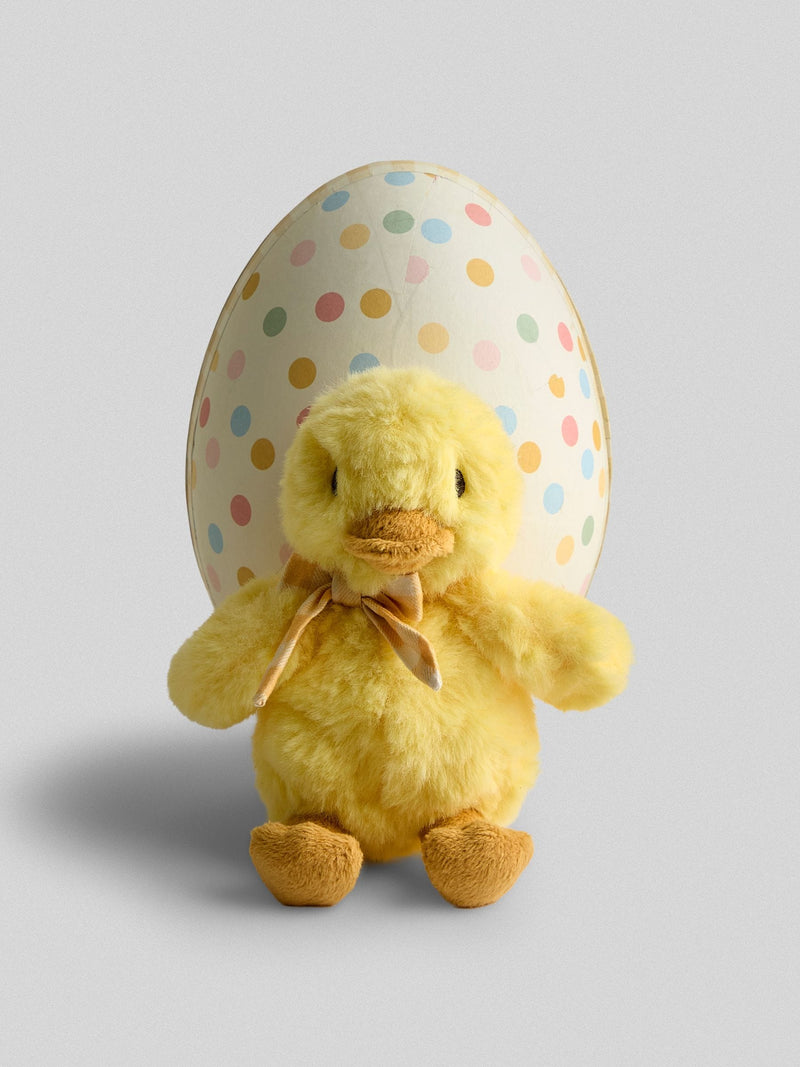 JoJo Maman Bébé Yellow Dilly Chick plushie in egg 15cm - British product