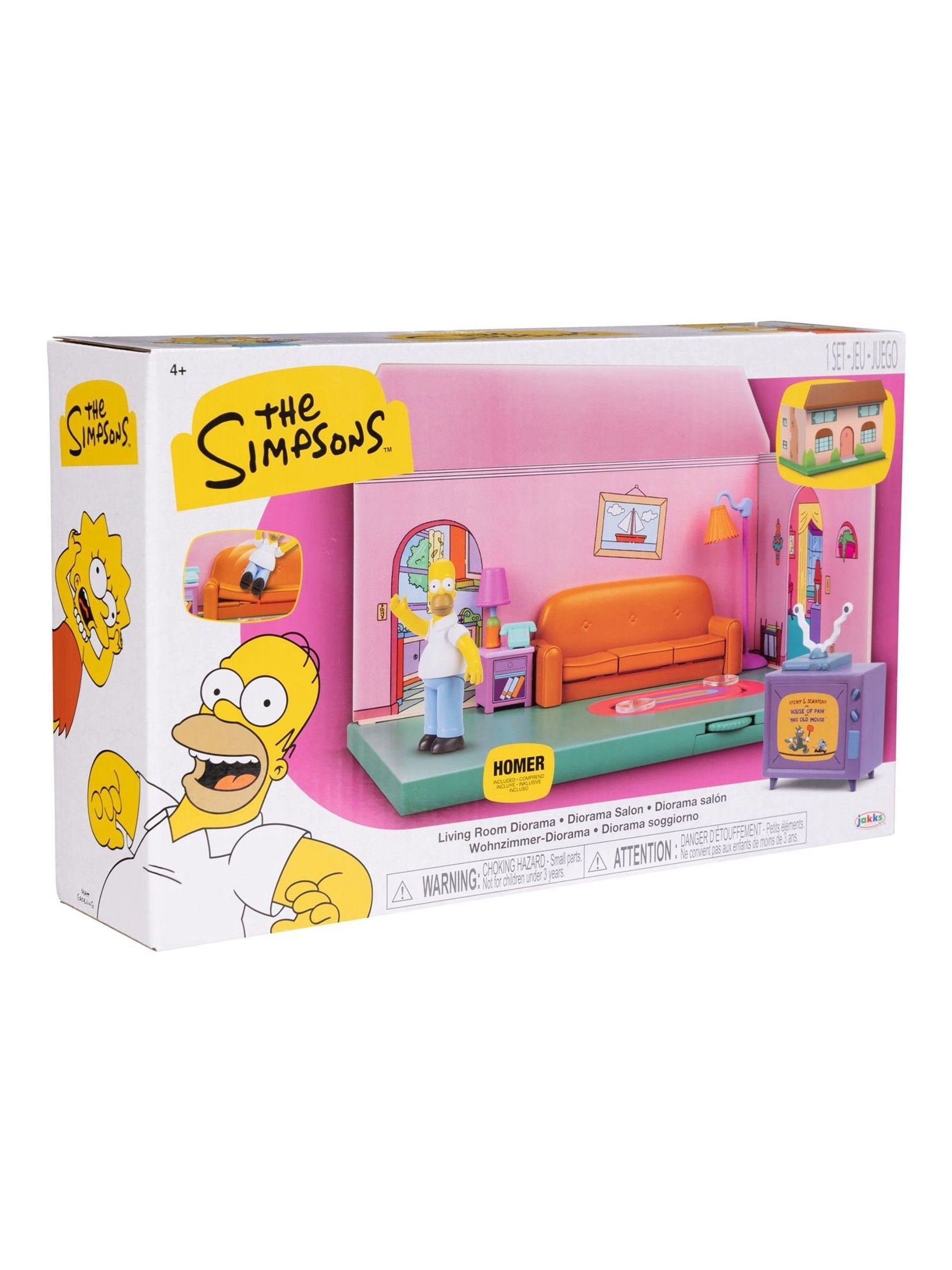 Jakks Pacific Simpsons House Playset with Homer figure, UK version