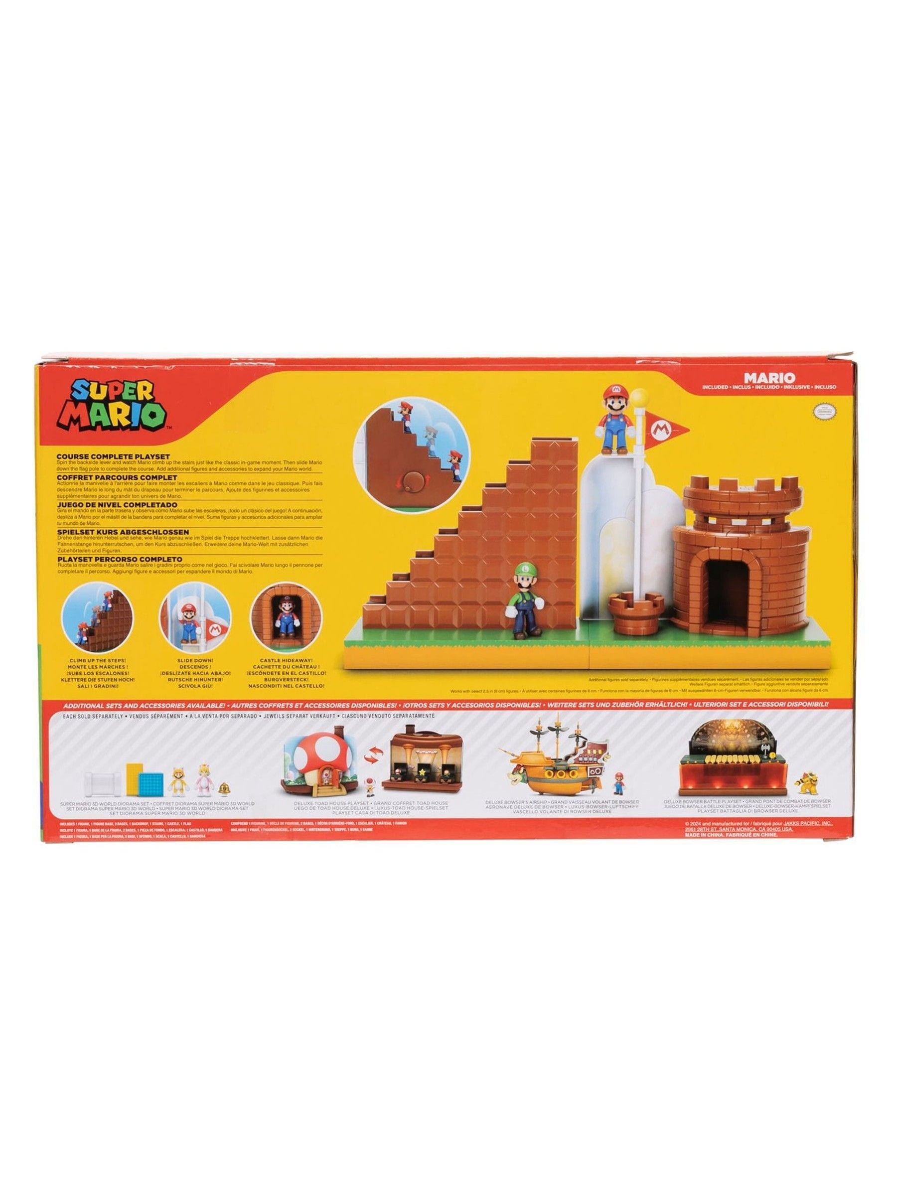 Jakks Pacific Super Mario Level End Playset with castle (British brand)