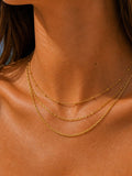 Jon Richard gold plated waterproof necklace set, pack of 3 (British brand)