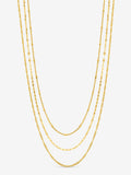Jon Richard gold plated waterproof necklace set, pack of 3 (British brand)
