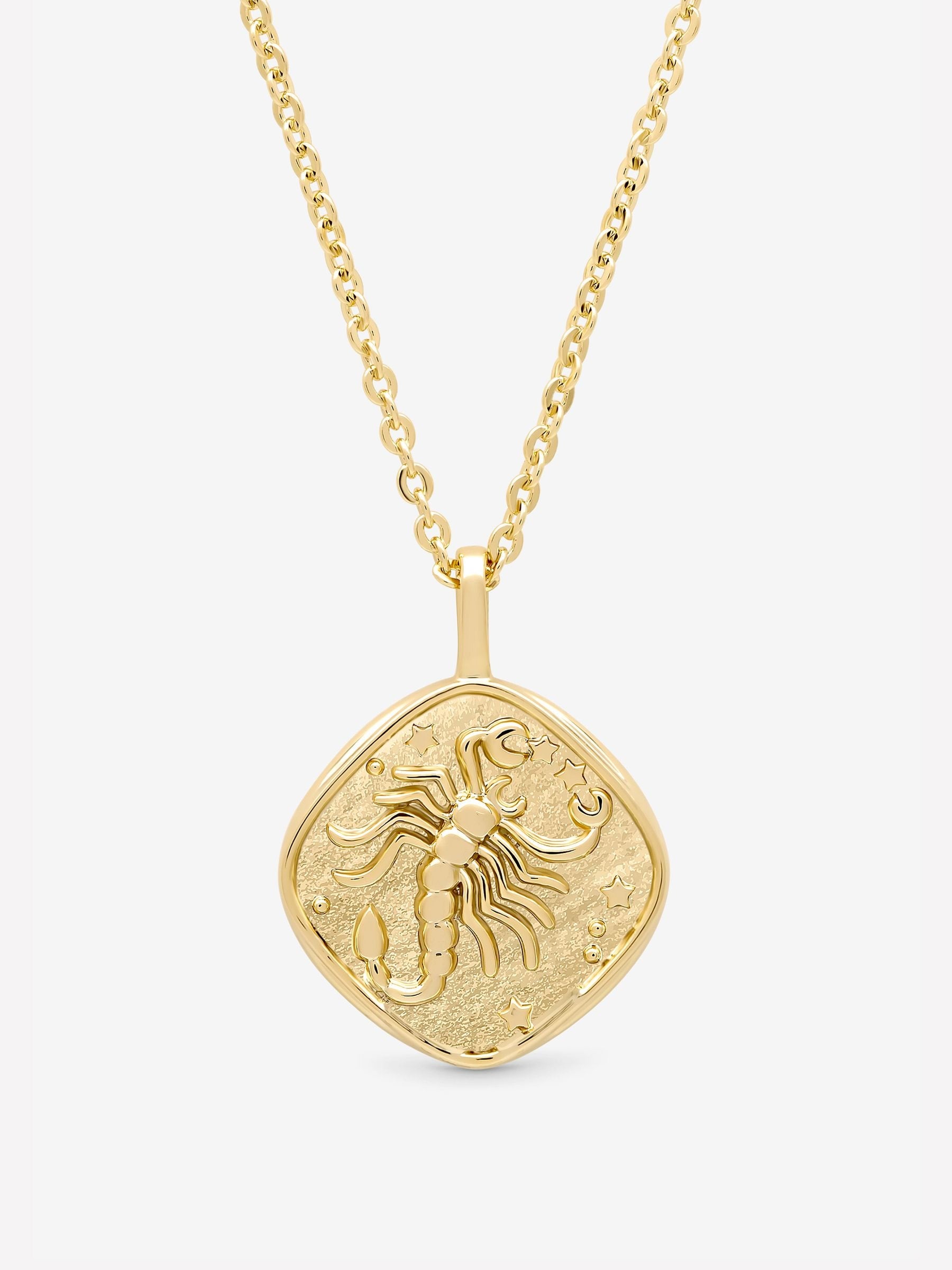Jon Richard 18ct gold plated Scorpio pendant, UK version