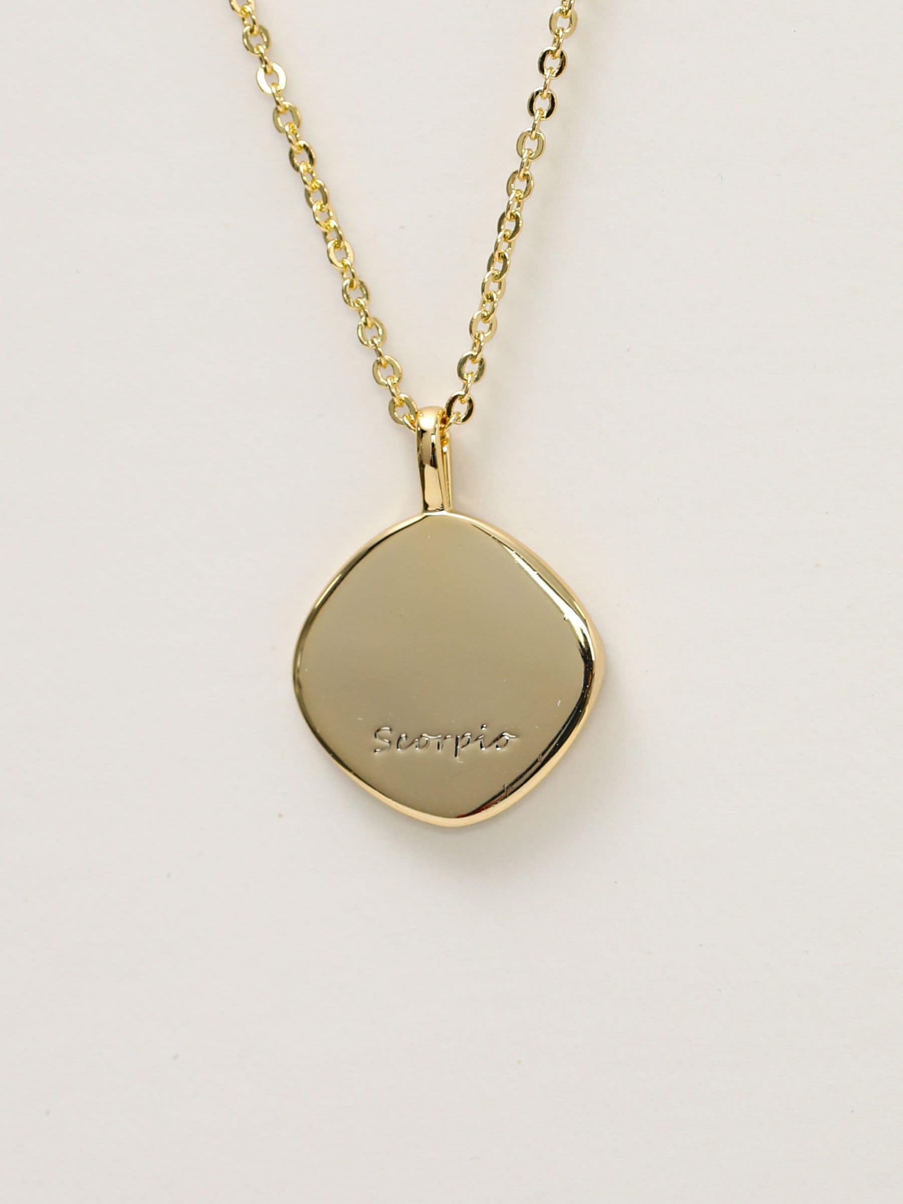 Jon Richard 18ct gold plated Scorpio pendant, UK version