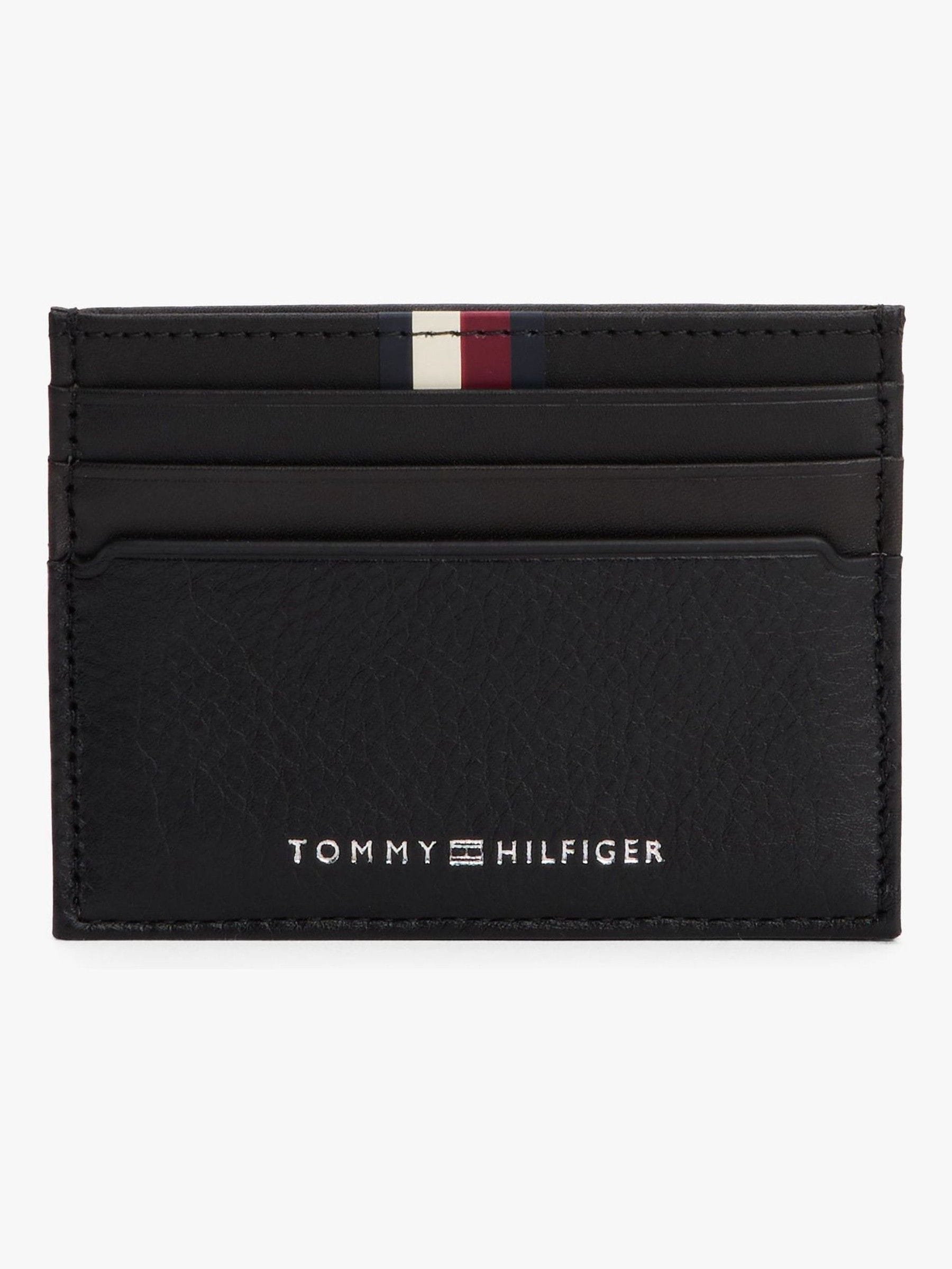 Tommy Hilfiger black business card holder leather - British product