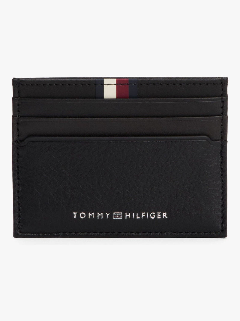 Tommy Hilfiger black business card holder leather - British product