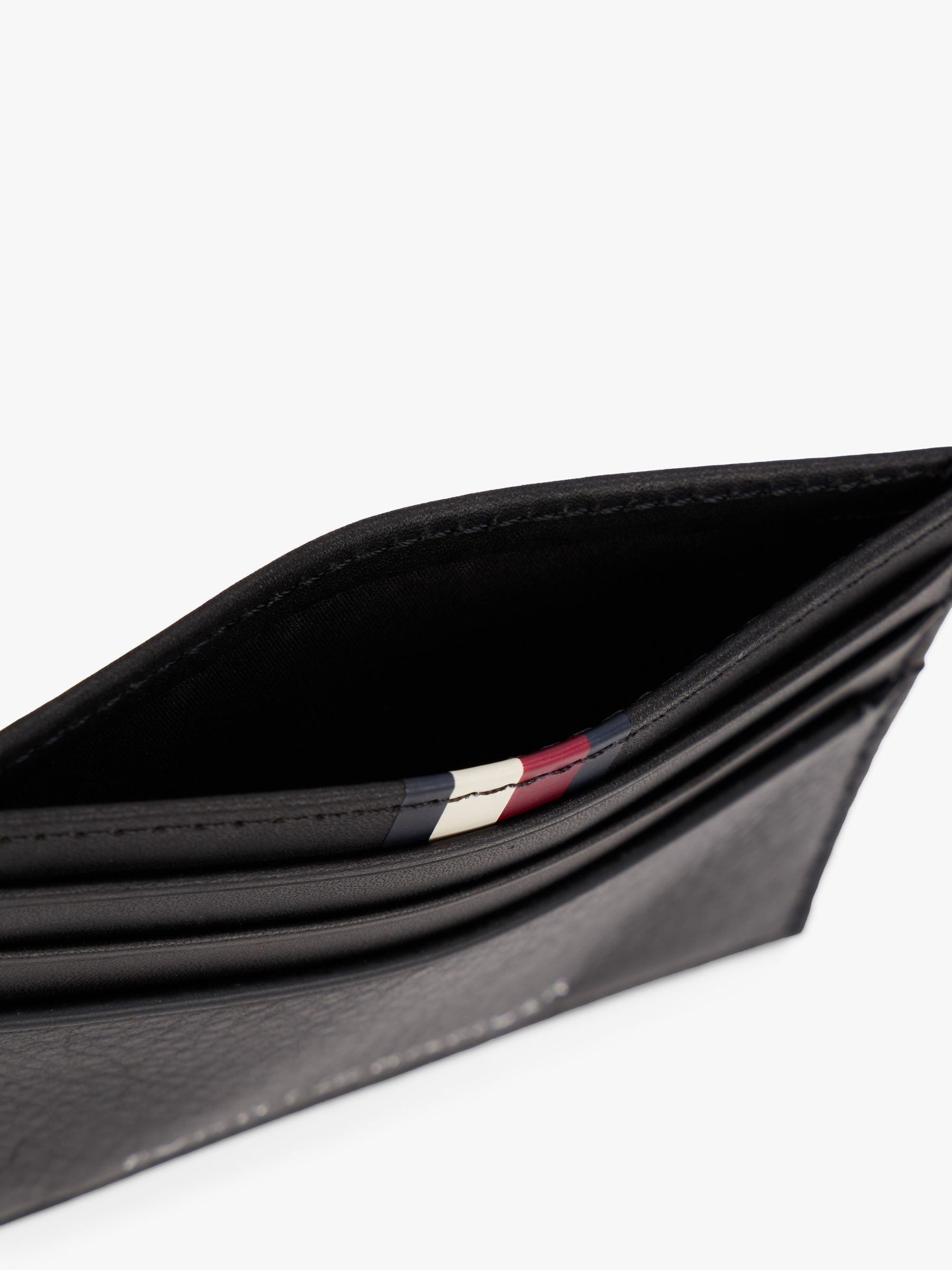 Tommy Hilfiger black business card holder leather - British product