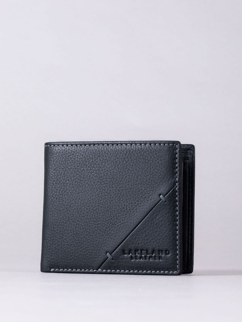 Lakeland Leather black Allerdale bi-fold wallet, UK version