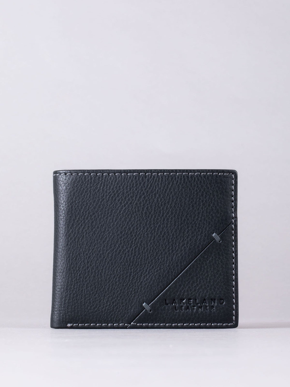 Lakeland Leather black Allerdale bi-fold wallet, UK version