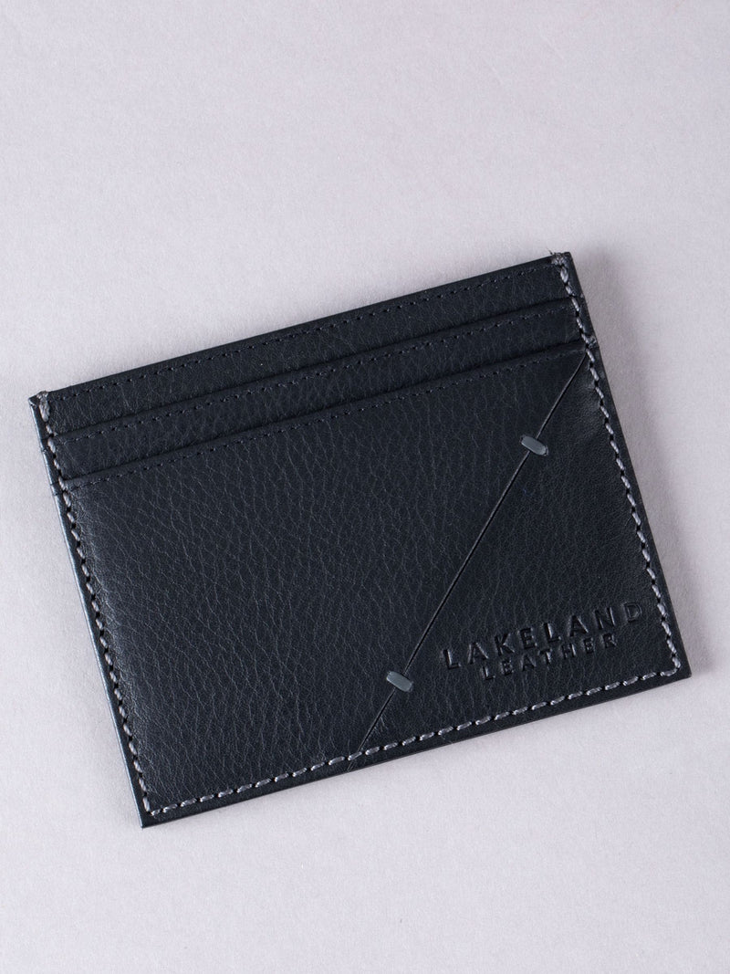 Lakeland Leather black Allerdale card holder - British product