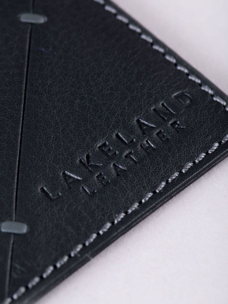 Lakeland Leather black Allerdale card holder - British product