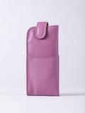 Lakeland Leather Cranberry Leather Glasses Case