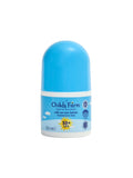 Childs Farm sunscreen roll-on SPF50+ fragrance-free 50ml, imported from the UK