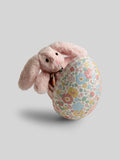 JoJo Maman Bébé pink bunny plush toy in egg 15cm (British brand)