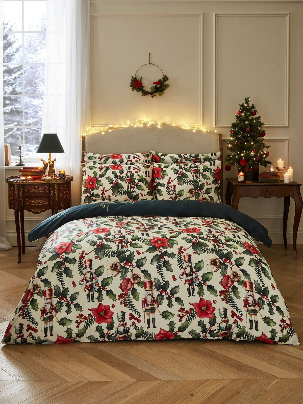 Joe Browns Green Winter Wonderland Reversible Duvet Set