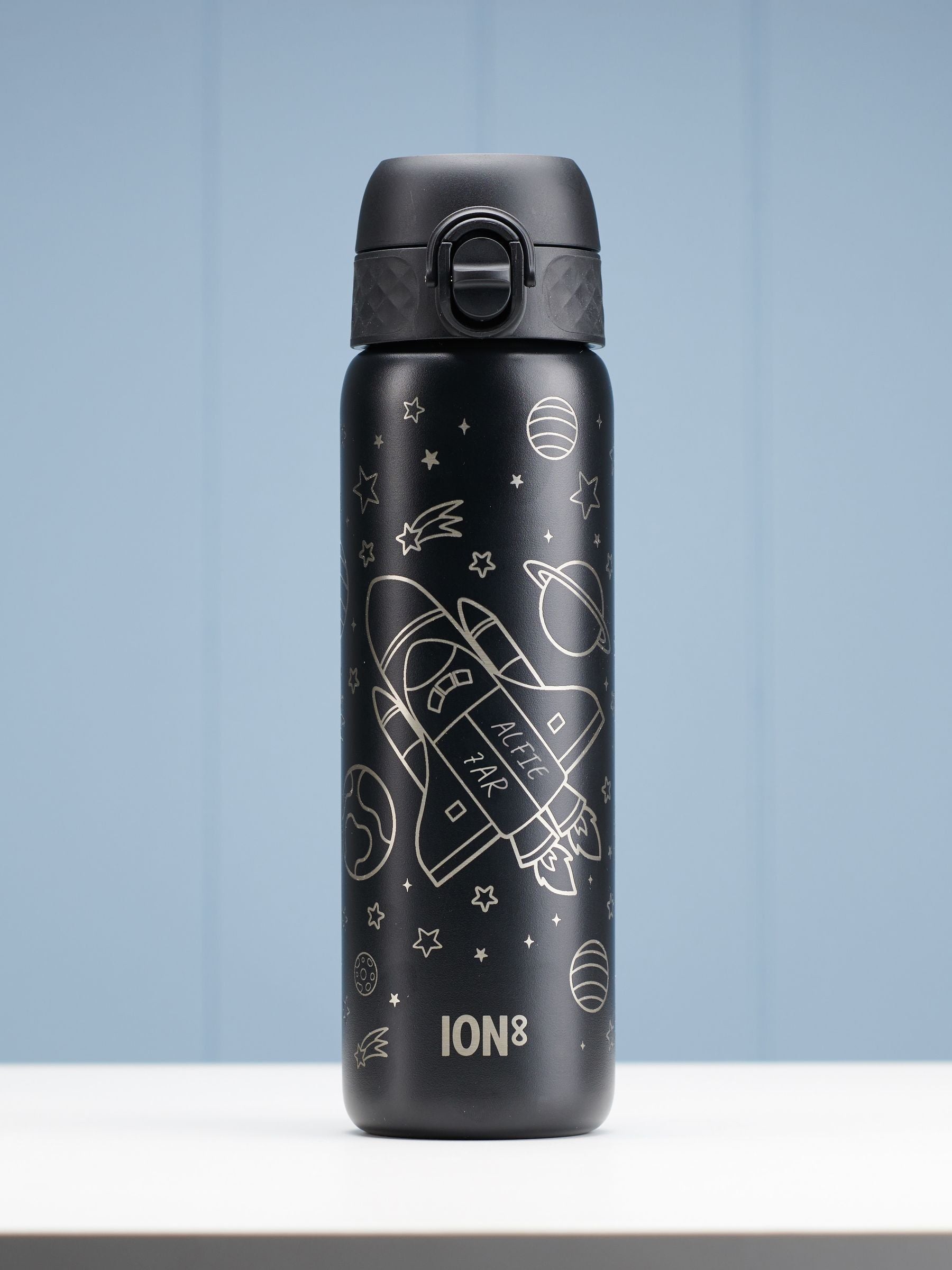 Oakdene kids space rocket water bottle 600ml (British brand)