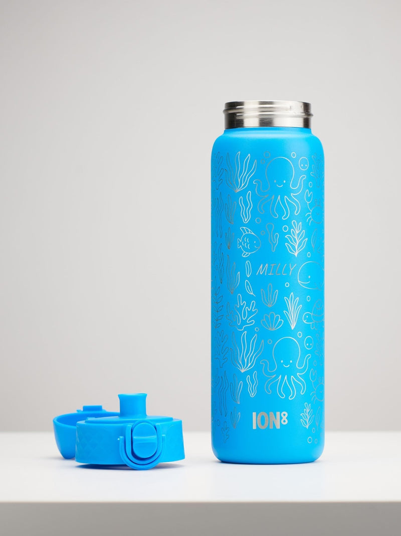 Oakdene personalised Ion8 kids water bottle Under The Sea 600ml - British product